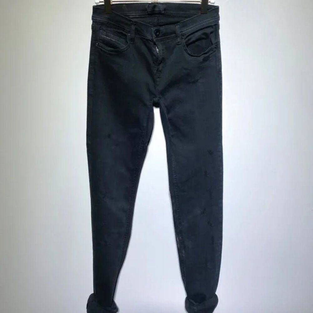 Diesel Black Gold Womens Type 253 Jeans Black Low Waist Skinny Denim W26 L
